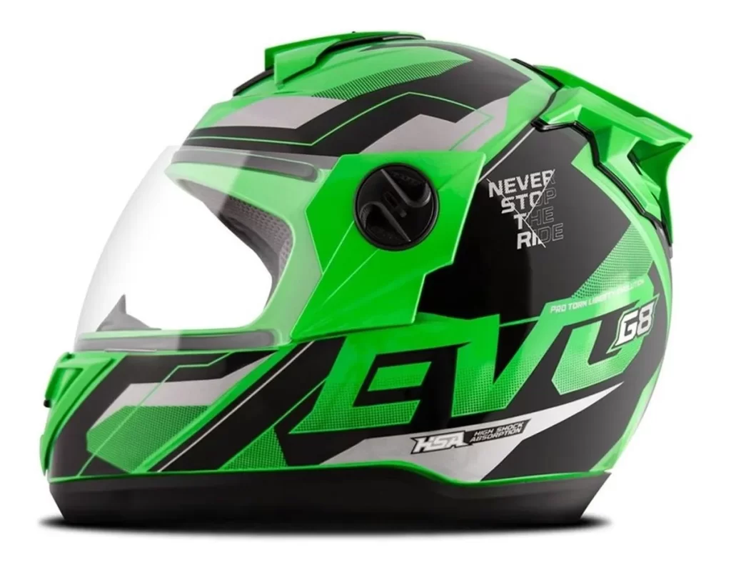 Capacete para moto integral Pro Tork Liberty Evolution G8 Evo Verde