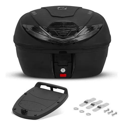 Baú Para Moto 35 Litros Pro Tork Bauleto Universal Smart Box