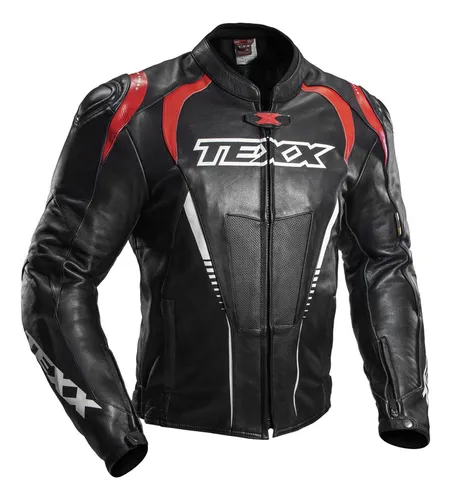 Jaqueta Motociclista Texx Sniper V2 Couro Cupim Esportiva